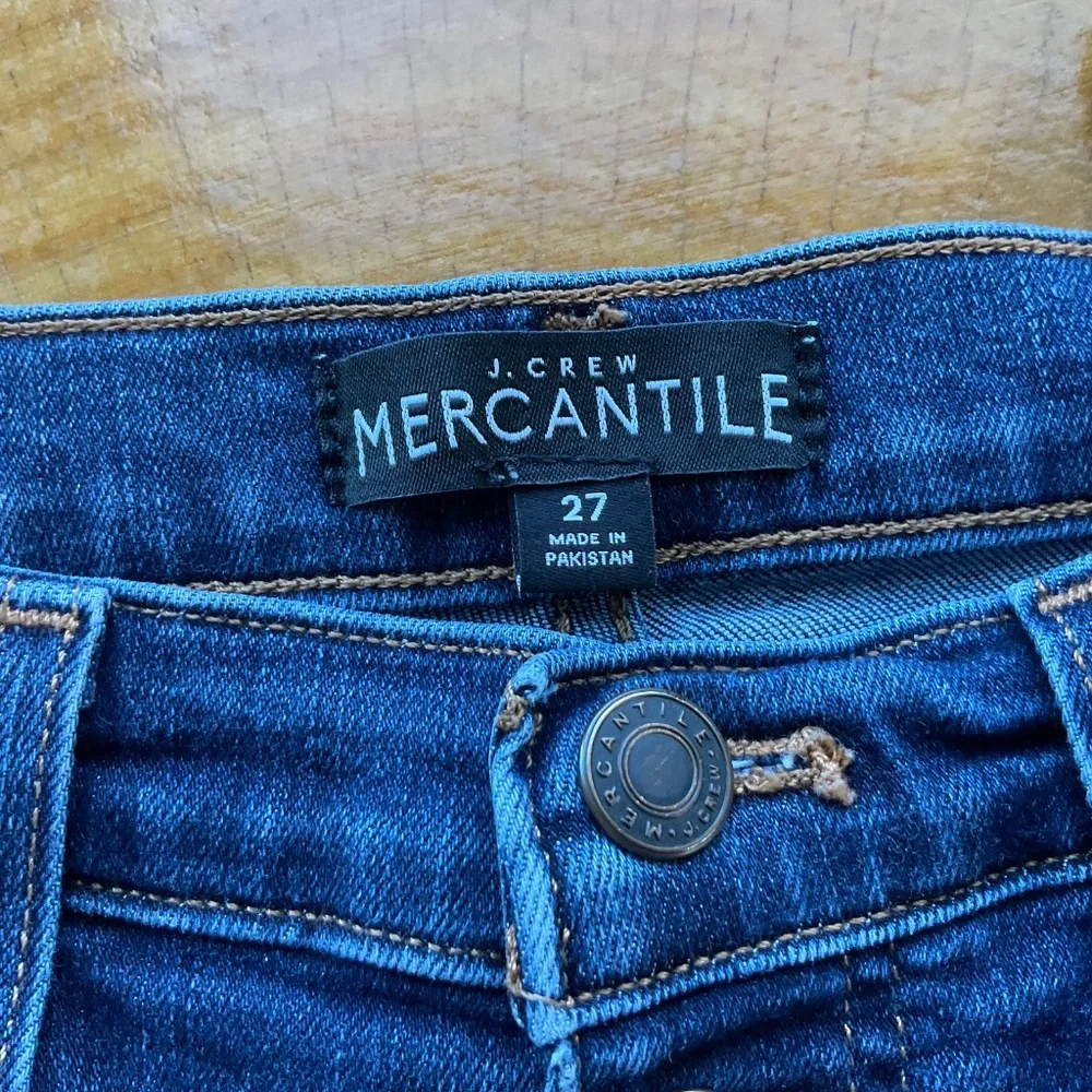 J. Crew Mercantile High-Rise Skinny Button Fly Stretch Jeans Size 27